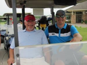 Golfers at the MIB golf event
