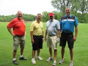 Golfers at MIB golf event
