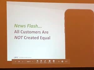 News Flash, All customers are NOT created equal